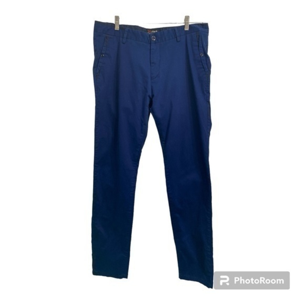 T.R Premium Button-Welt Pocket Plaid Pants Men's Sz 36X34